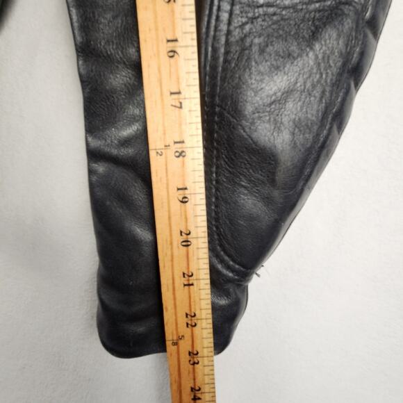 Vanson Leathers Motorcycle Jacket Men 44 Black Moto Guzzi Patch USA Made - Picture 14 of 16